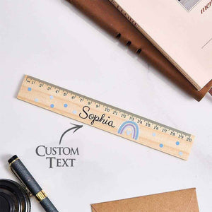 Personalized Wooden Name Ruler – Custom School Enrollment & Back-to-School Gift - Customise Now