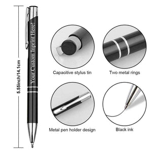 Personalized Metallic Name Pens – Set of 12 Custom Office Pens - Customise Now