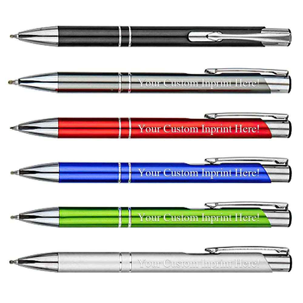 Personalized Metallic Name Pens – Set of 12 Custom Office Pens - Customise Now