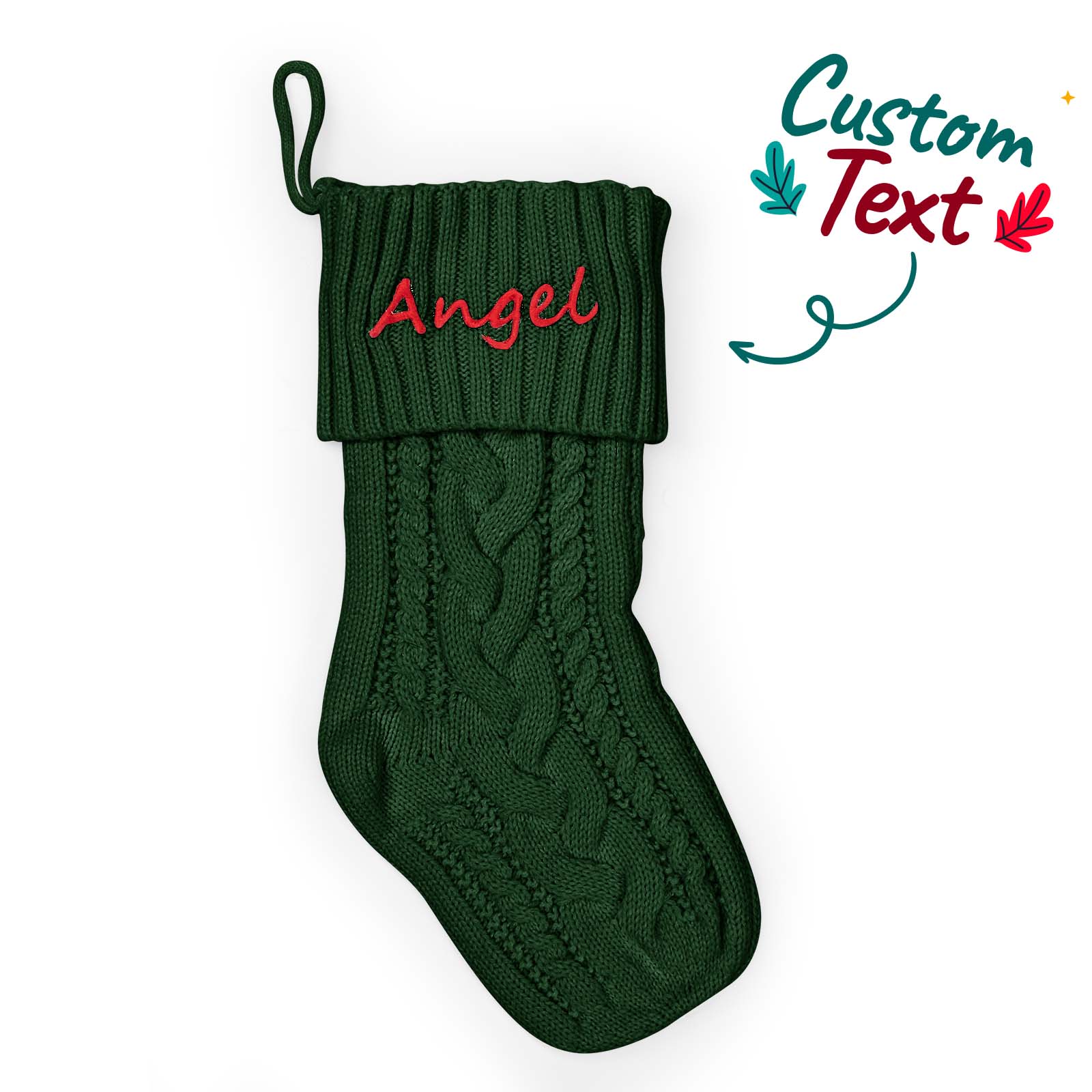 Personalized Christmas Stocking – Custom Embroidered Holiday Décor