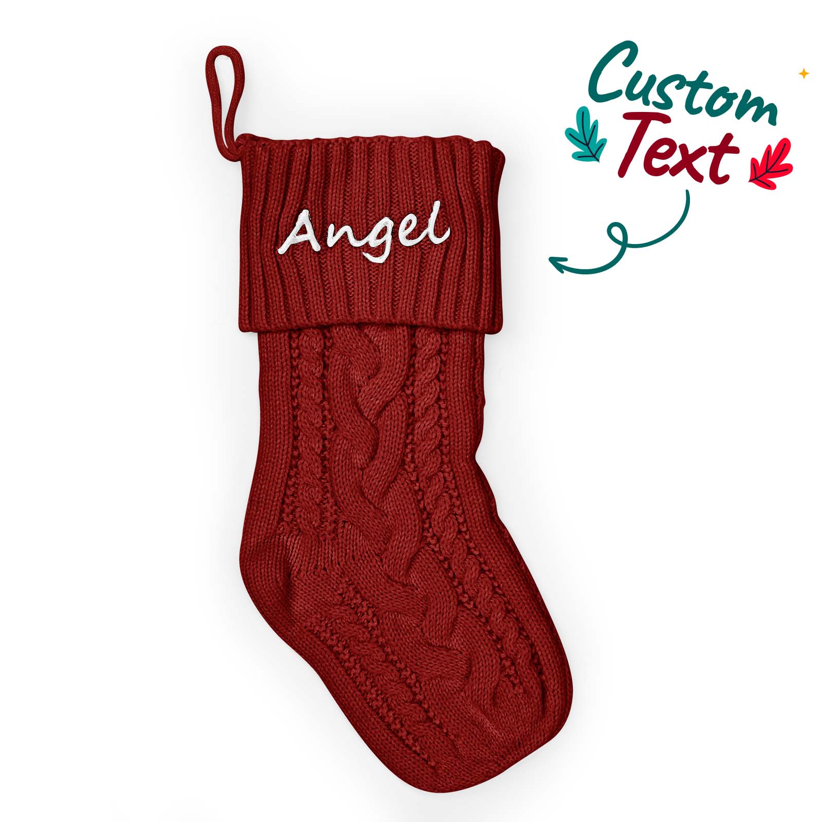 Personalized Christmas Stocking – Custom Embroidered Holiday Décor