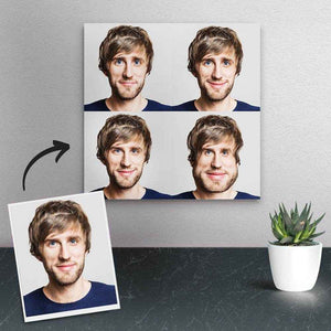 Custom Funny Character Expression Painting – Multiple Photo Personalized Art - Customise Now