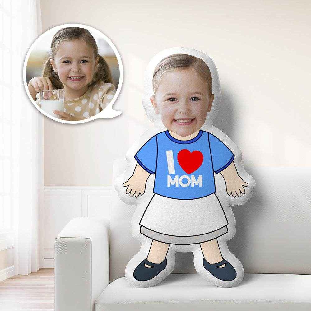 Minime Pillow – Custom Face and Clothes Personalized Doll Cushion - Customise Now