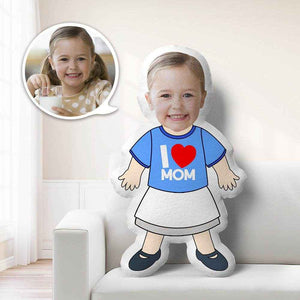 Minime Pillow – Custom Face and Clothes Personalized Doll Cushion - Customise Now