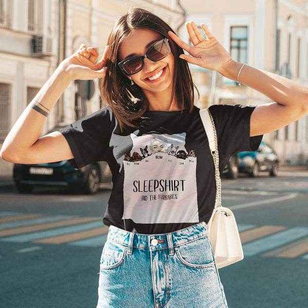 Custom Dog Printed T-Shirt – Furbabies Sleepshirt for Pet Lovers - Customise Now