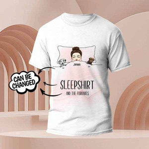 Custom Dog Printed T-Shirt – Furbabies Sleepshirt for Pet Lovers - Customise Now