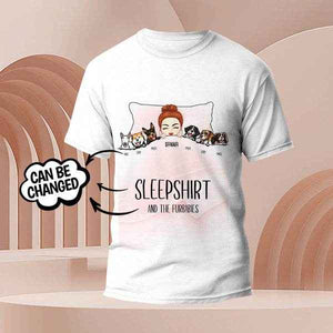 Custom Dog Printed T-Shirt – Furbabies Sleepshirt for Pet Lovers - Customise Now