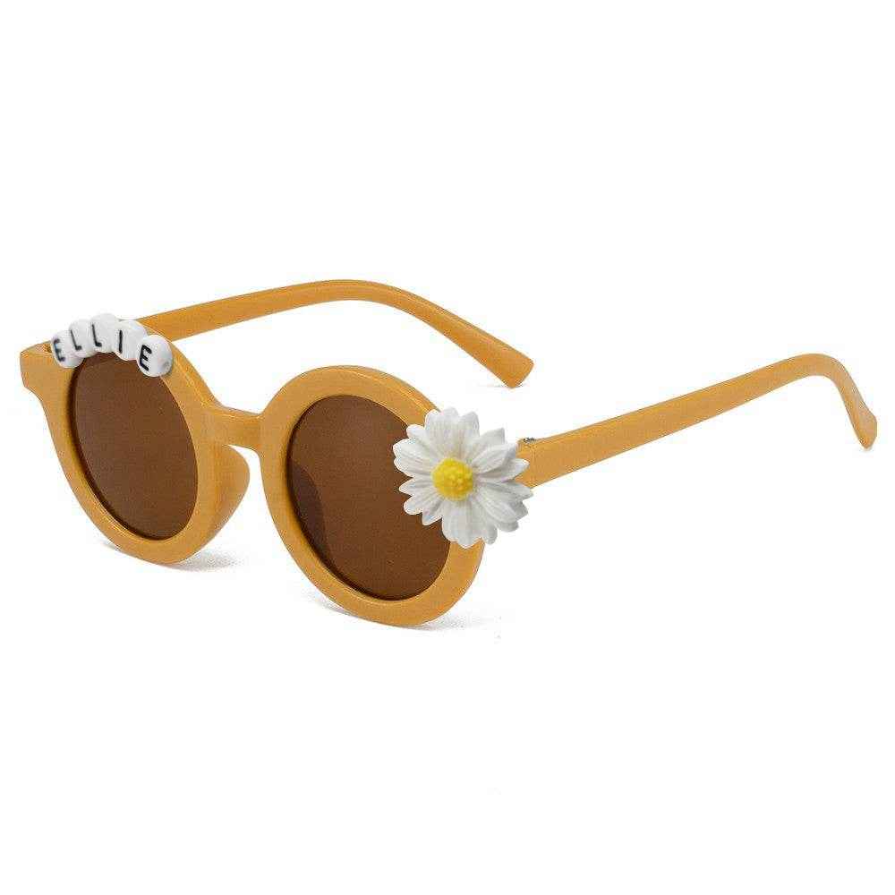 Personalized Daisy Sunglasses for Kids – Custom Name Baby & Toddler Shades - Customise Now