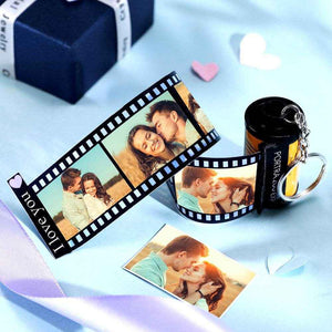 Retro Film Roll Keychain – Custom Picture Keychain for Special Memories - Customise Now