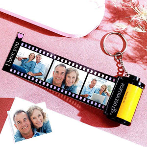 Retro Film Roll Keychain – Custom Picture Keychain for Special Memories - Customise Now
