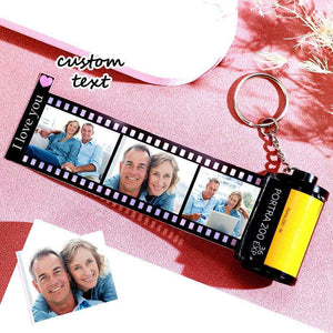 Retro Film Roll Keychain – Custom Picture Keychain for Special Memories - Customise Now