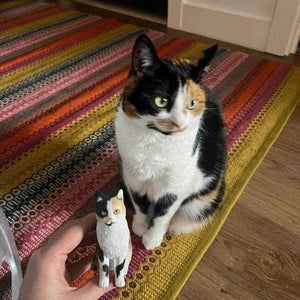 Personalized Animal Bobblehead – Custom 1 Pet Figurine with Fixed Head - Customise Now