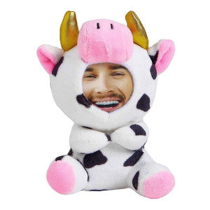 Custom Face on Plush Animal Keychain – Unique 3D Personalized Gift - Customise Now