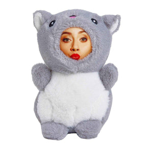 Custom Face on Plush Animal Keychain – Unique 3D Personalized Gift - Customise Now