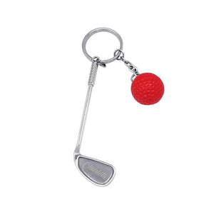 Personalized Golf Club & Ball Keychain – Custom Name Gift for Golf Lovers - Customise Now