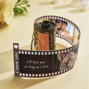 Retro Film Roll Keychain – Custom Picture Keychain for Special Memories - Customise Now