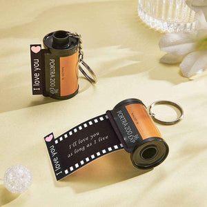 Retro Film Roll Keychain – Custom Picture Keychain for Special Memories - Customise Now