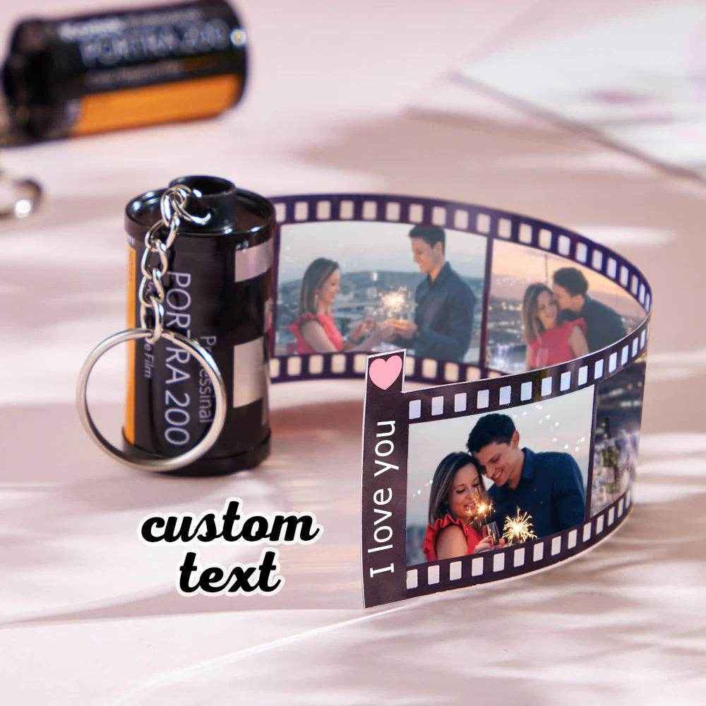 Retro Film Roll Keychain – Custom Picture Keychain for Special Memories - Customise Now