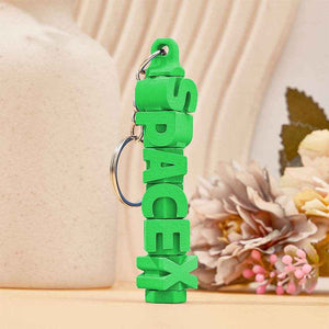 3D Printed Personalized Name Keychain – Custom Colorful Key Ring - Customise Now