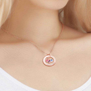 Personalized Birthstone Necklace – Custom Jewelry with 1–4 Stones - Customise Now