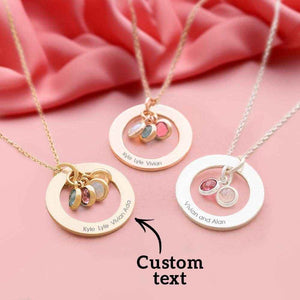 Personalized Birthstone Necklace – Custom Jewelry with 1–4 Stones - Customise Now