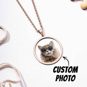 Personalized Pet Photo Necklace – Custom Jewelry Gift for Pet Lover - Customise Now