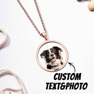 Personalized Pet Photo Necklace – Custom Jewelry Gift for Pet Lover - Customise Now