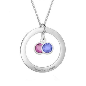 Personalized Birthstone Necklace – Custom Jewelry with 1–4 Stones - Customise Now