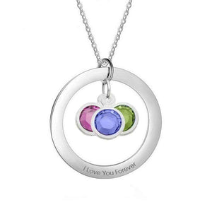 Personalized Birthstone Necklace – Custom Jewelry with 1–4 Stones - Customise Now