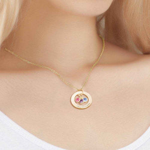 Personalized Birthstone Necklace – Custom Jewelry with 1–4 Stones - Customise Now
