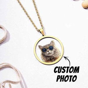 Personalized Pet Photo Necklace – Custom Jewelry Gift for Pet Lover - Customise Now