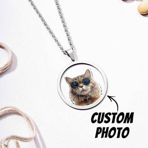 Personalized Pet Photo Necklace – Custom Jewelry Gift for Pet Lover - Customise Now