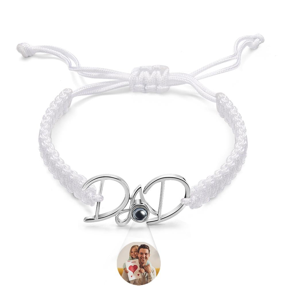 Custom Projection Bracelet Weave Gift for Dad