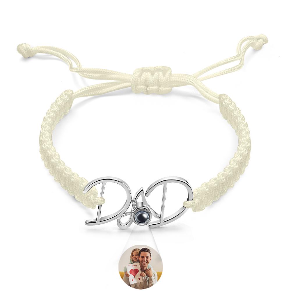 Custom Projection Bracelet Weave Gift for Dad