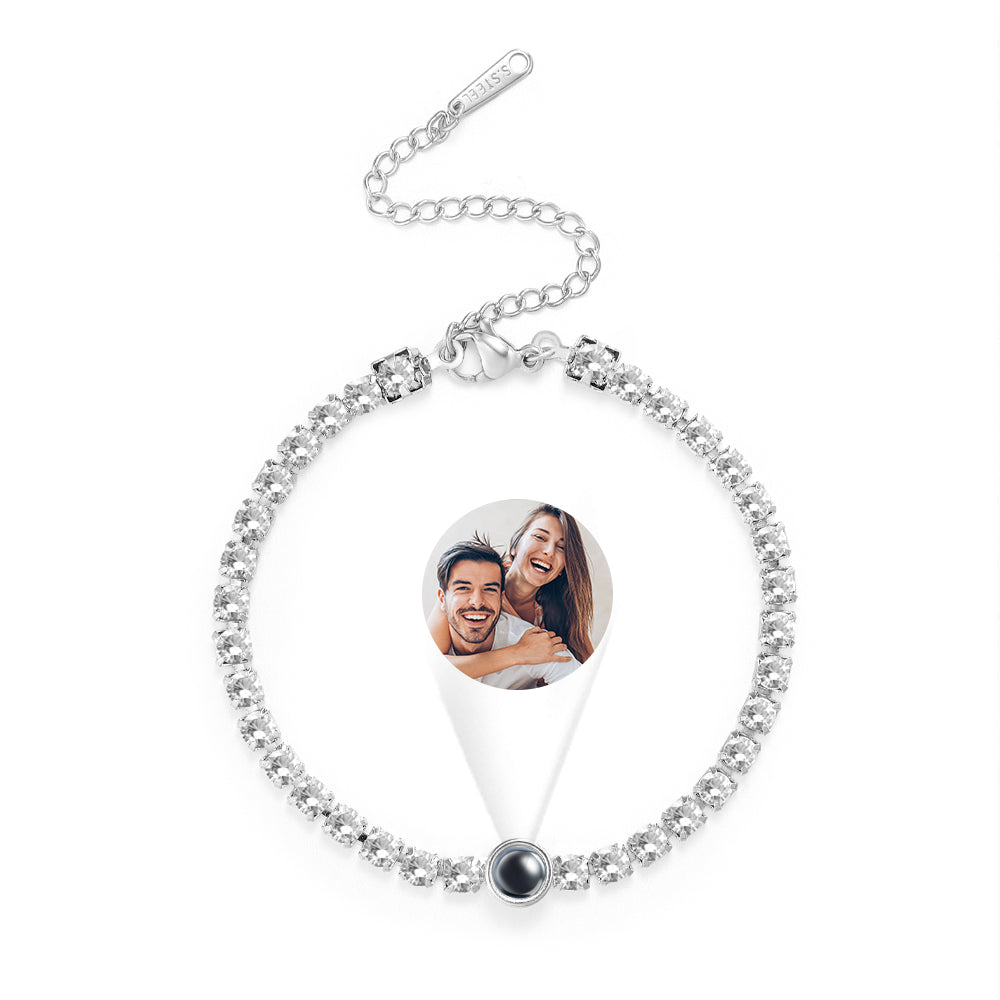 Personalized Photo Projection Bracelet Women's Day Gift Valentines Gift for Her