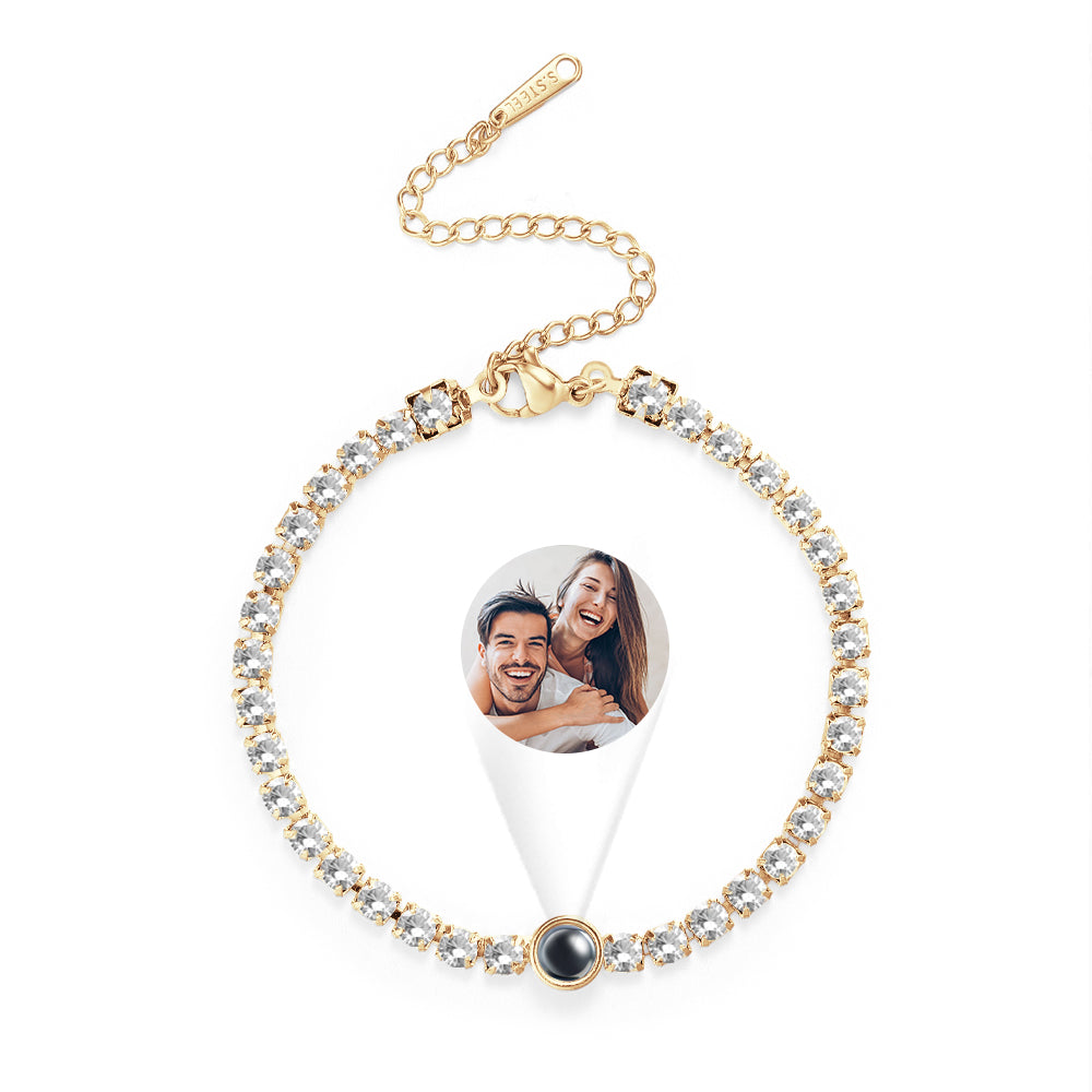 Personalized Photo Projection Bracelet Women's Day Gift Valentines Gift for Her