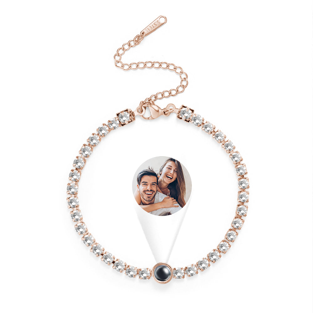 Personalized Photo Projection Bracelet Women's Day Gift Valentines Gift for Her