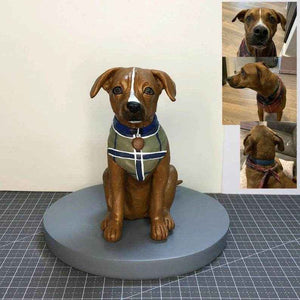Personalized Animal Bobblehead – Custom 1 Pet Figurine with Fixed Head - Customise Now