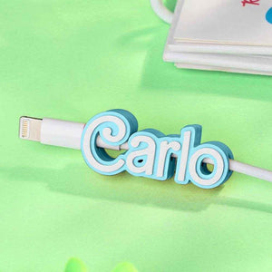 Personalized 3D Printed Name Cable Holder – Custom Mobile Phone Accessory - Customise Now