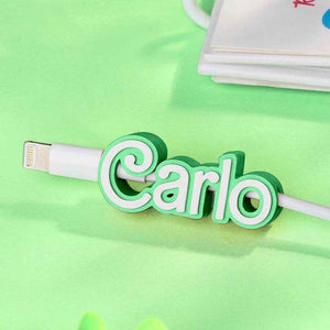 Personalized 3D Printed Name Cable Holder – Custom Mobile Phone Accessory - Customise Now