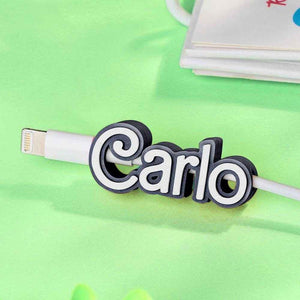 Personalized 3D Printed Name Cable Holder – Custom Mobile Phone Accessory - Customise Now
