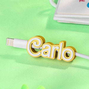 Personalized 3D Printed Name Cable Holder – Custom Mobile Phone Accessory - Customise Now