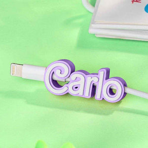 Personalized 3D Printed Name Cable Holder – Custom Mobile Phone Accessory - Customise Now