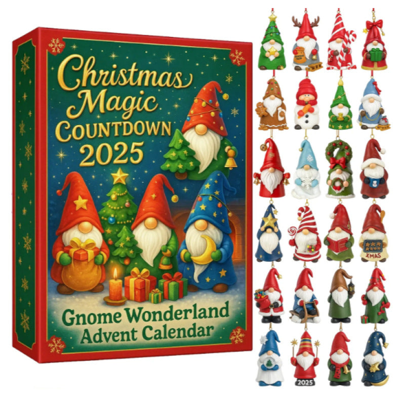 Christmas Gnome Wonderland Advent Calendar – Magical Countdown Gift Box