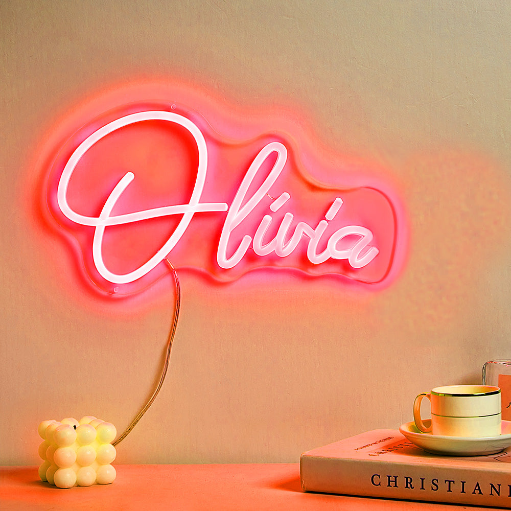 Custom Neon Lamp – Personalized Name Neon Sign for Home Décor