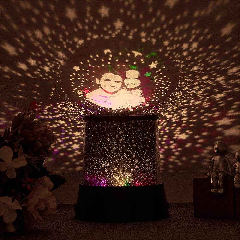 Personalized Photo Night Light Projector – Custom Starry Sky Lamp Gift - Customise Now