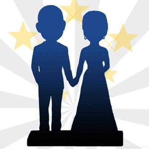 Customizable 2 Bobblehead Figures – Engraved Text & Full Body Customization - Customise Now