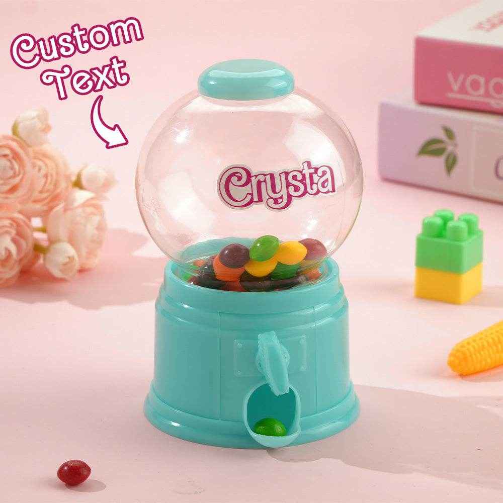 Personalized Mini Gashapon Candy Dispenser – Custom Name Birthday Gift for Kids - Customise Now
