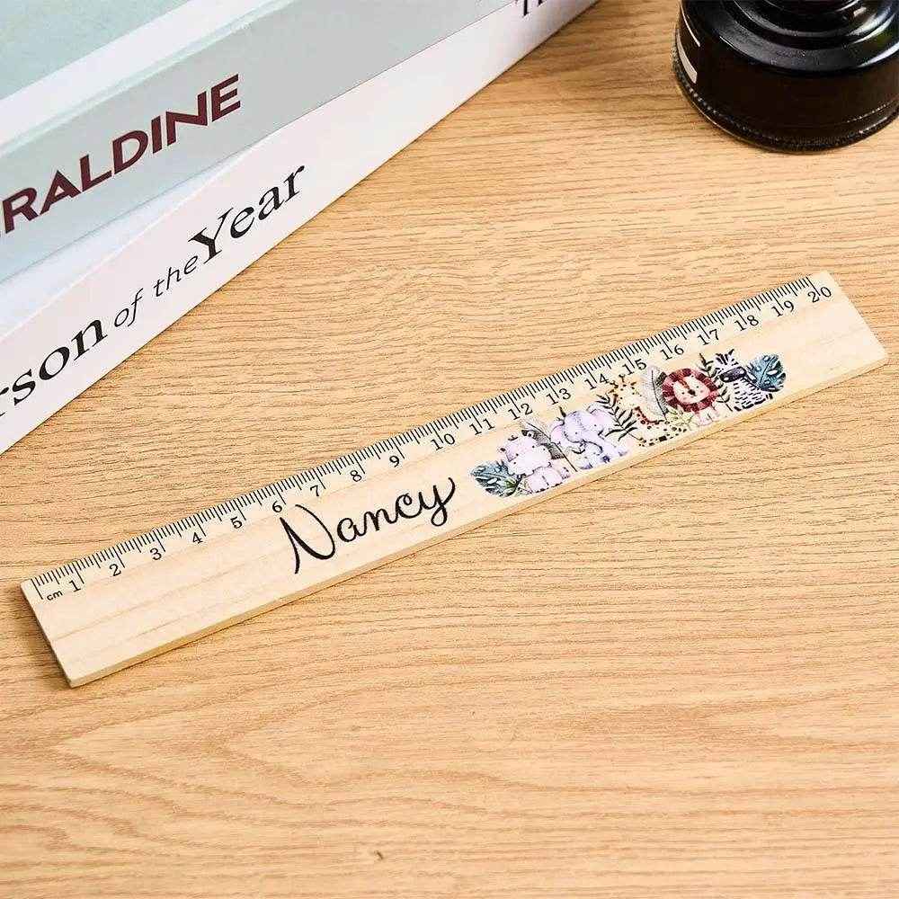 Personalized Wooden Name Ruler – Custom School Enrollment & Back-to-School Gift - Customise Now