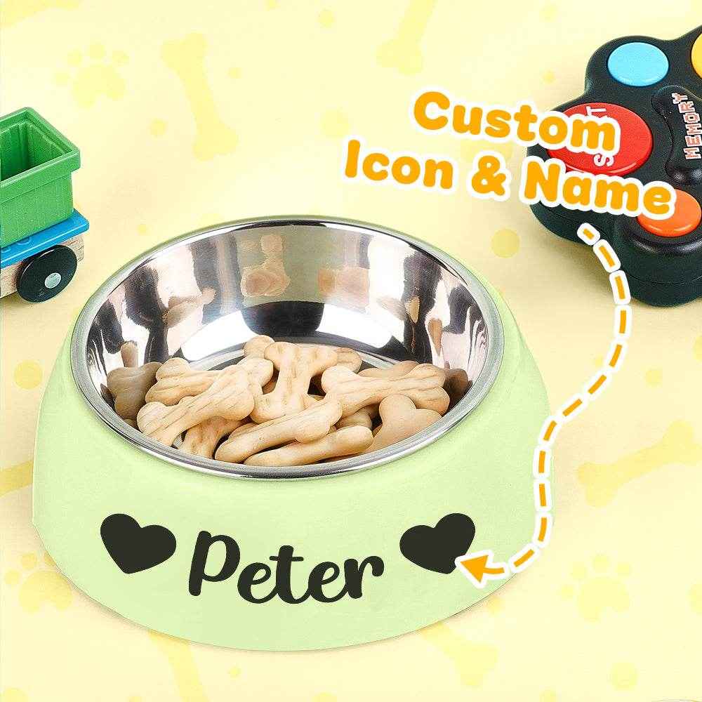 Personalized Pet Water Bowl – Custom Stainless Steel Feeding Dish for Pets - Customise Now